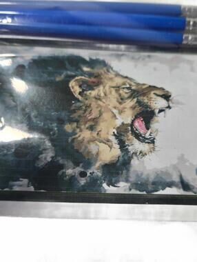 Acrylic Paint By Number Kit / New / 16" x 20" / Roaring Lion